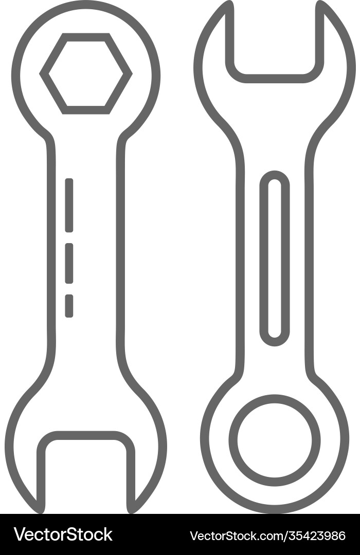Technical icon engineering simple template Vector Image
