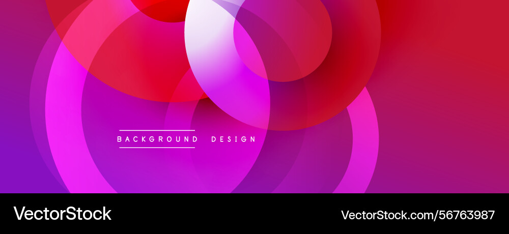 Abstract vibrant circles overlap creating dynamic Abstract vibrant circles overlap creating dynamic vector image