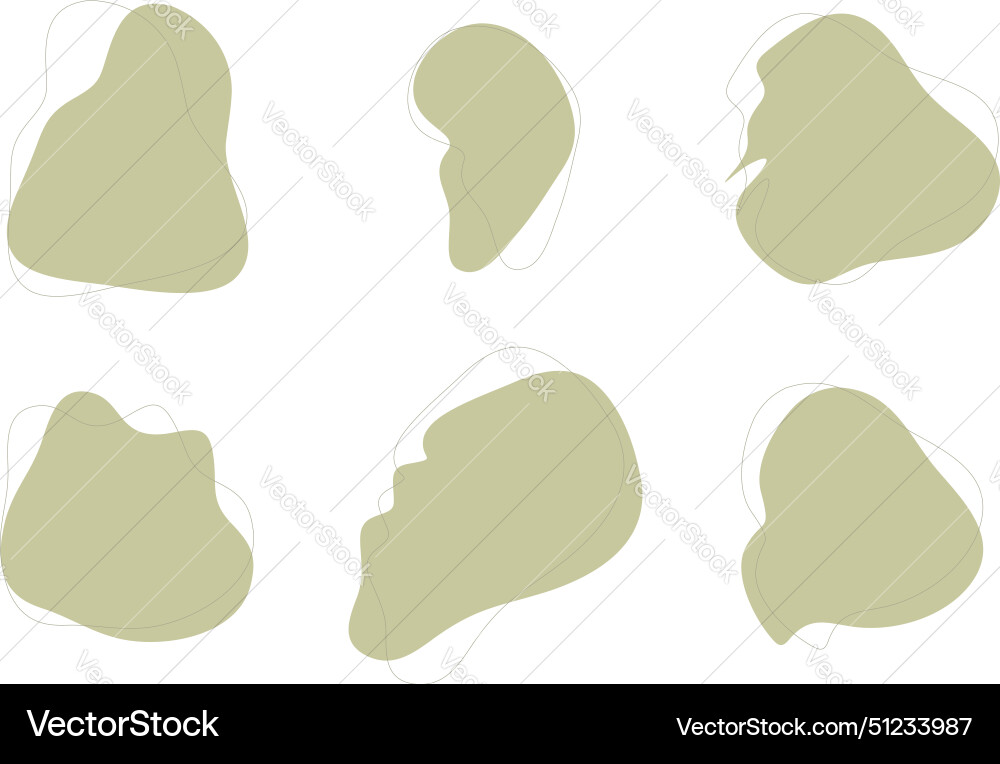 Blobs fluid liquid shapes symbol visual set Blobs fluid liquid shapes symbol visual set Vector Image