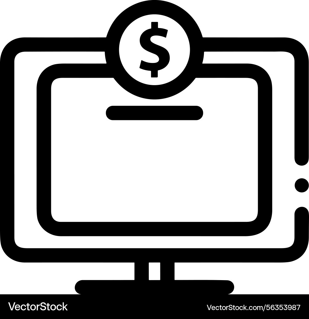 Computer icon symbol image Computer icon symbol image Vector Image