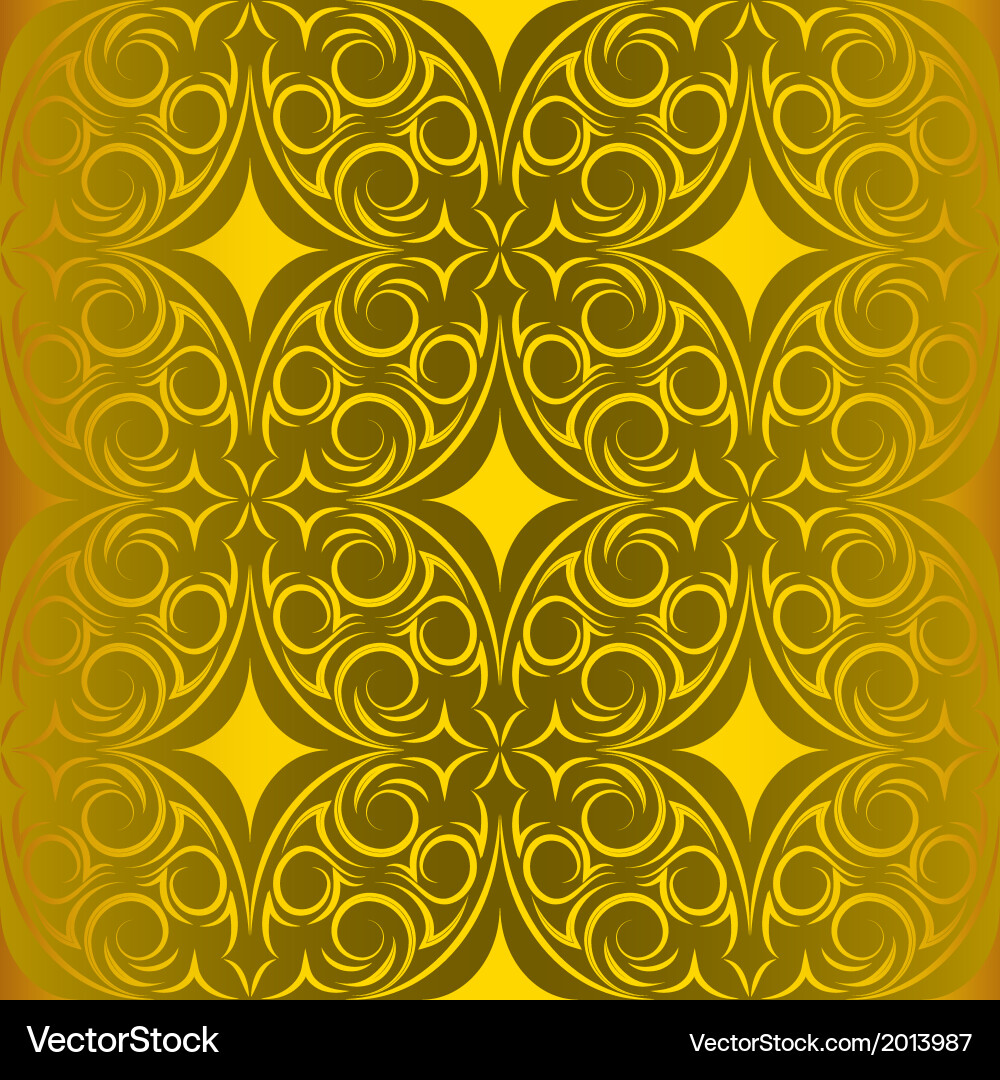 Damask pattern vector image