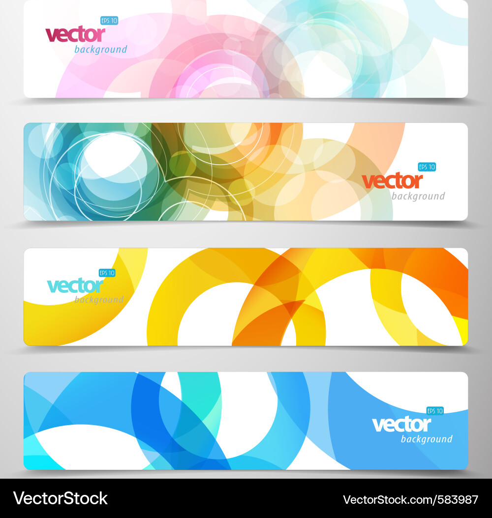 Modern Abstract Header vector image