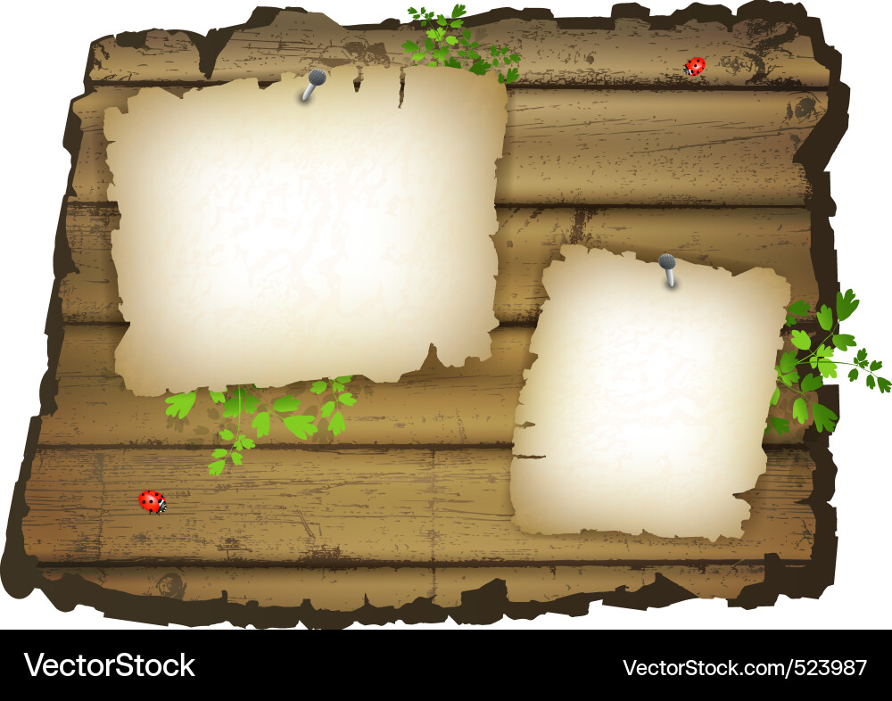 Vintage Wooden Background vector image