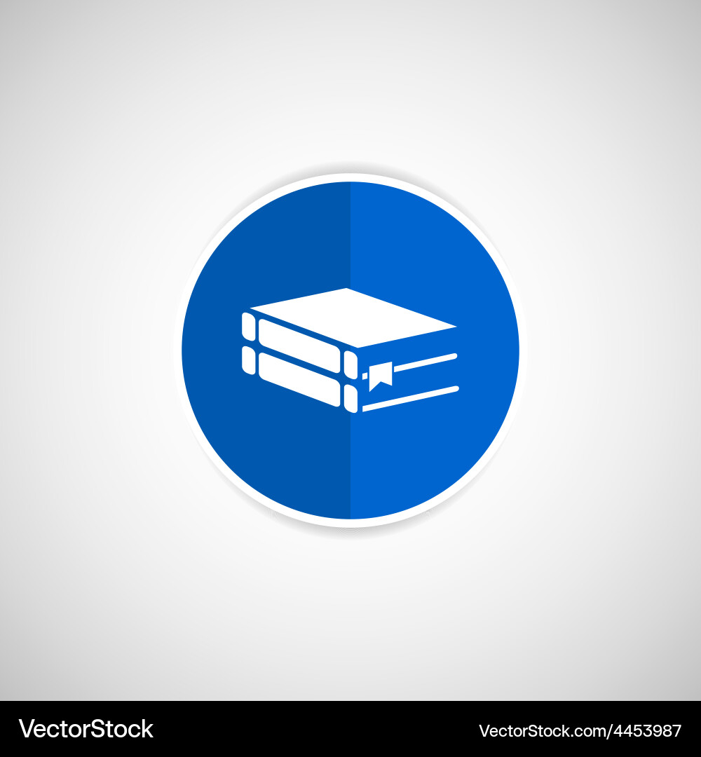 Web button flat design with shadow vector image