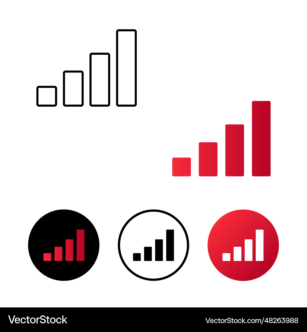 Abstract network signal icon vector image