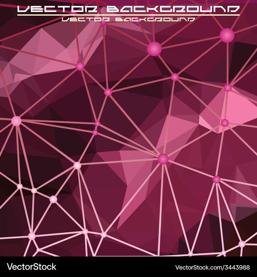 Complex Network Background vector image