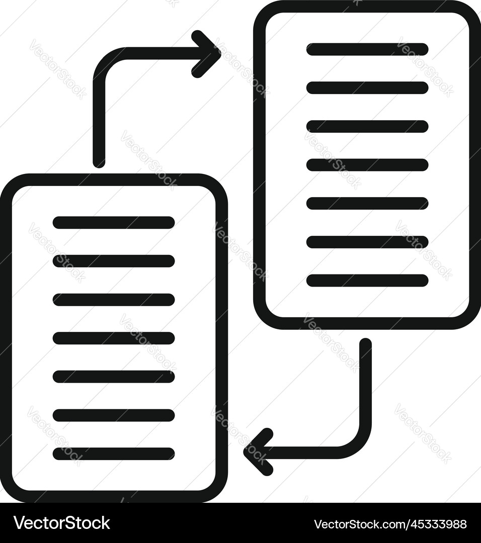 File backup icon outline data cloud File backup icon outline data cloud vector image