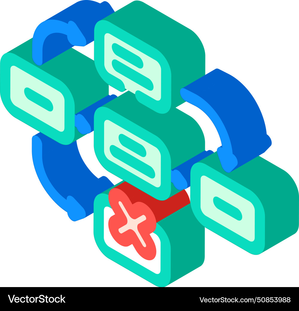 Guerrilla testing ux ui design isometric icon Guerrilla testing ux ui design isometric icon vector image