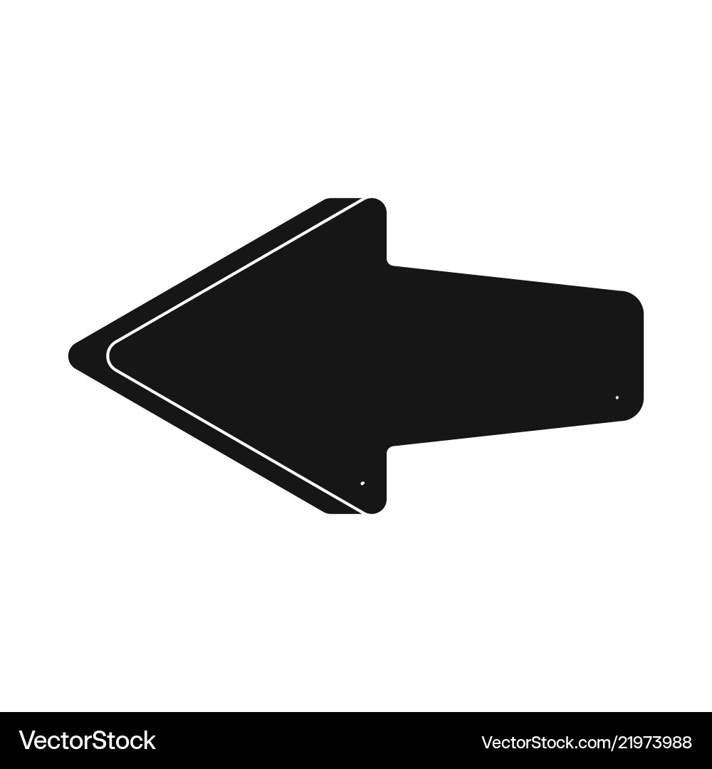 Isolated object of element and arrow sign set vector image