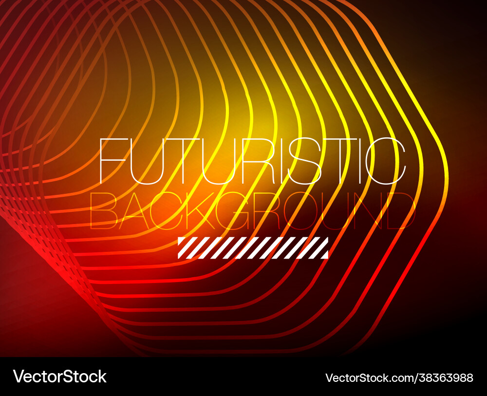 Neon color square shape lines abstract background Vector Image