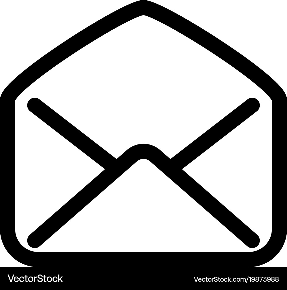 Open mail envelope icon symbol of read e-mail Vector Image
