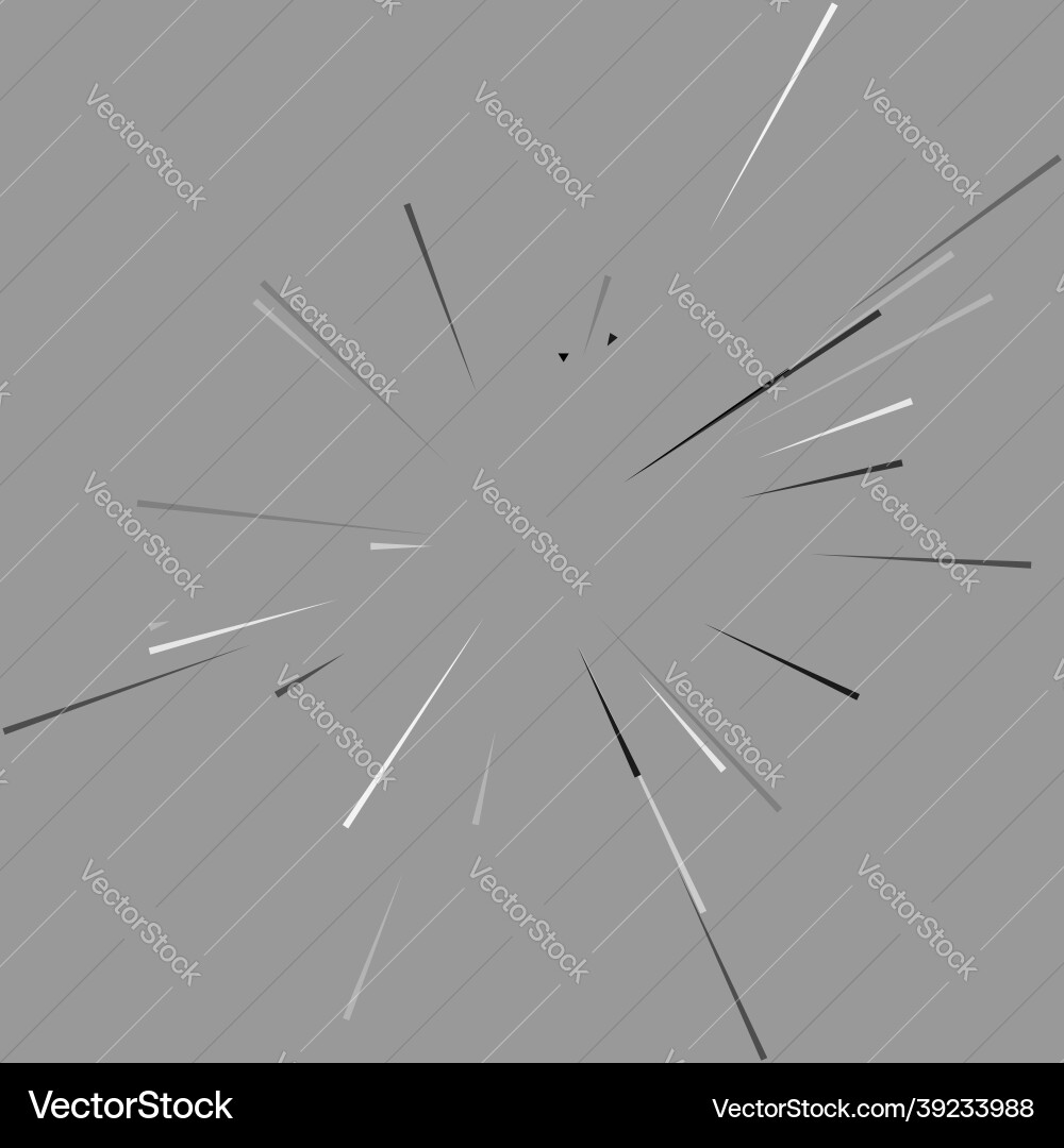 Radial radiating dynamic rays beams lines Vector Image