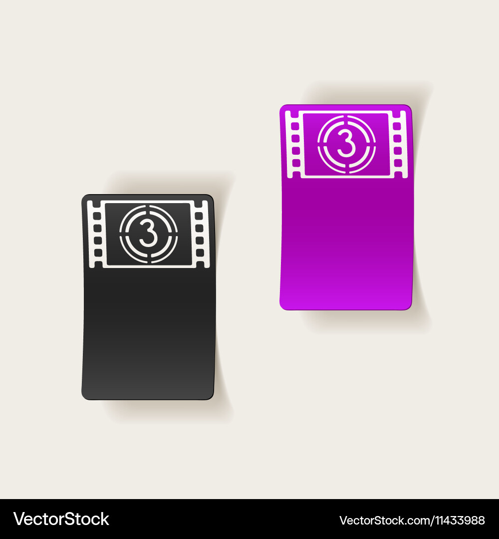 Realistic design element countdown vector image