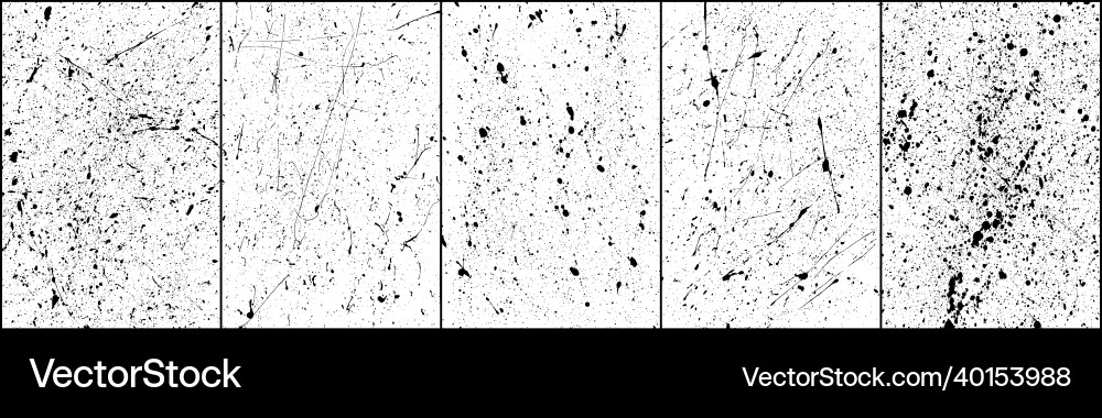 Set of black blobs isolated on white Set of black blobs isolated on white Vector Image
