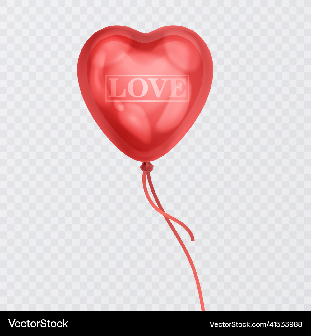 Valentines day abstract background with red 3d Vector Image