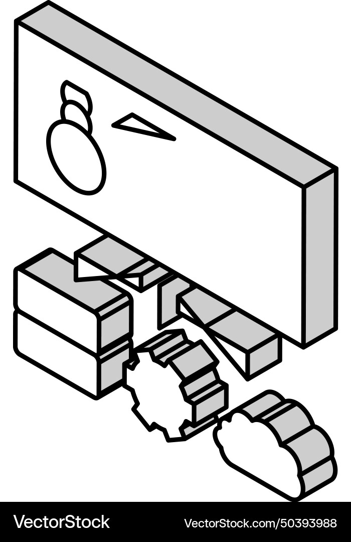 Virus on server cloud and computer components Virus on server cloud and computer components vector image