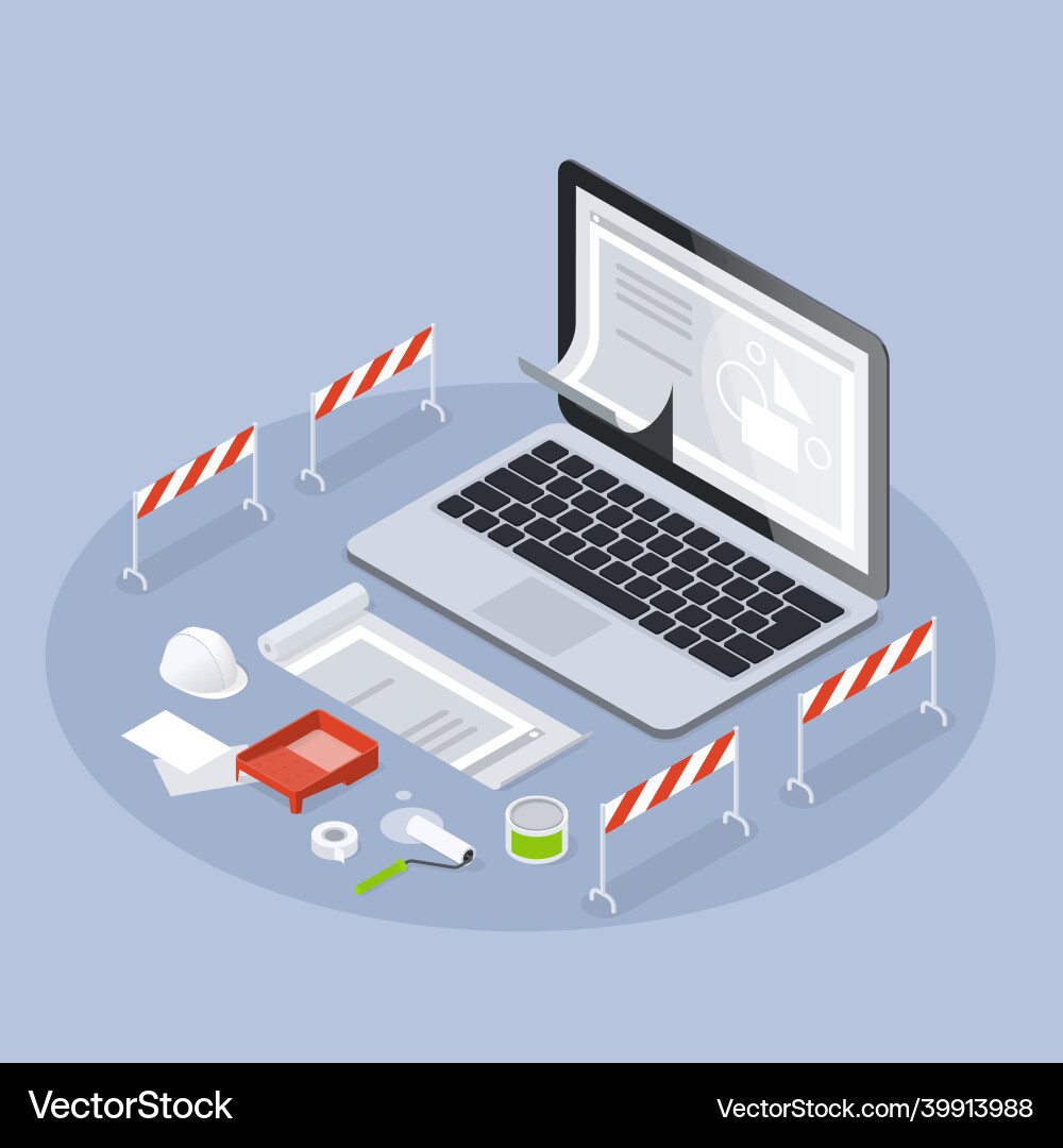 Web-Entwicklung Programmierung isometrisch Web-Entwicklung Programmierung isometrisch vektorbild
