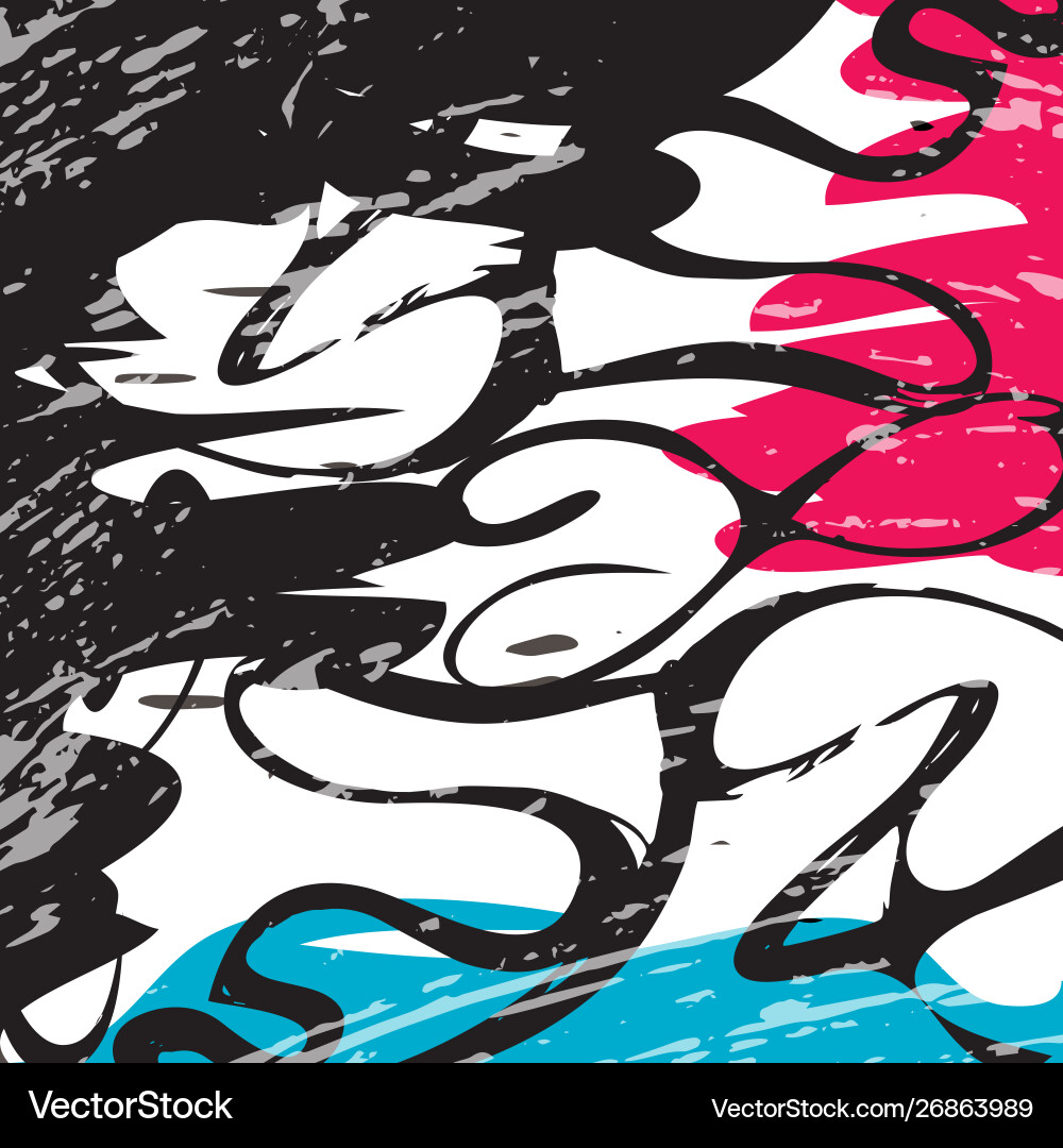 Abstract color pattern in graffiti style quality Abstract color pattern in graffiti style quality vector image