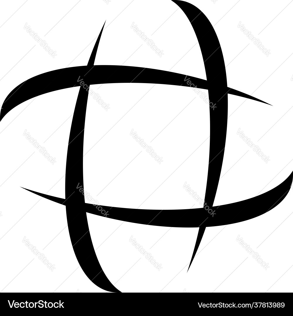 Abstract dynamic lines motif symbol icon Vector Image