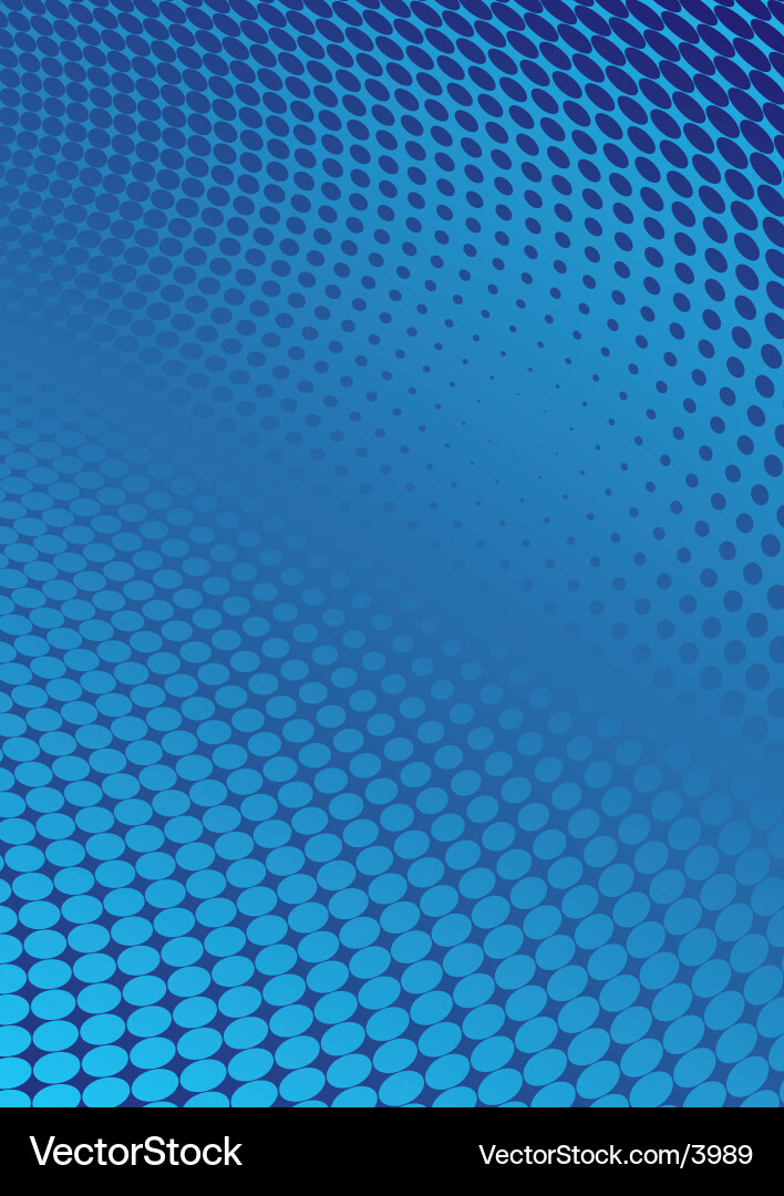 Blue Halftone Background Pattern vector image