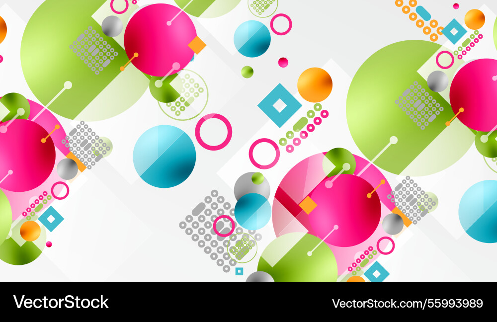 Circles and elements geometric abstract background Circles and elements geometric abstract background vector image