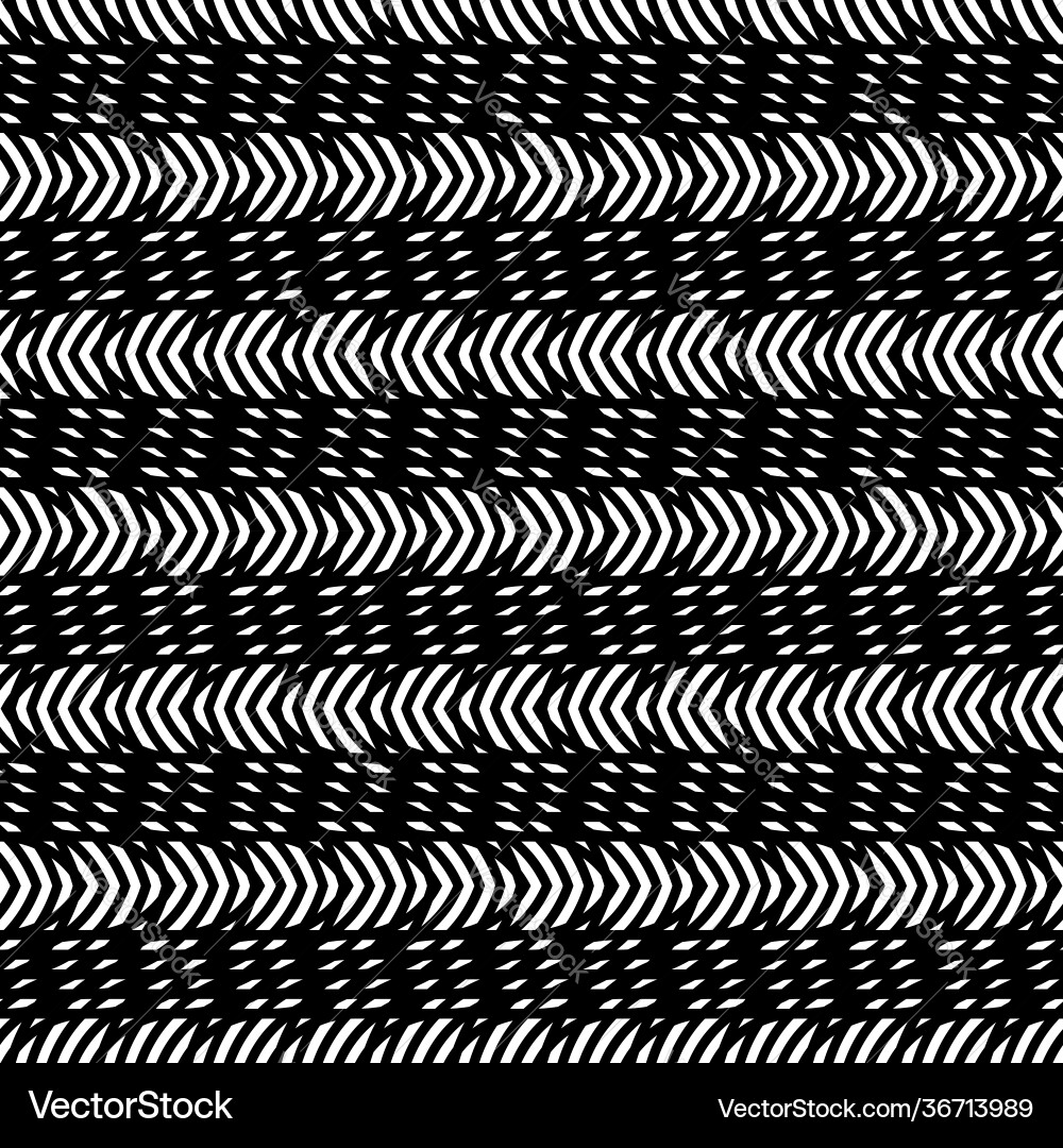 Design seamless monochrome zigzag pattern Vector Image