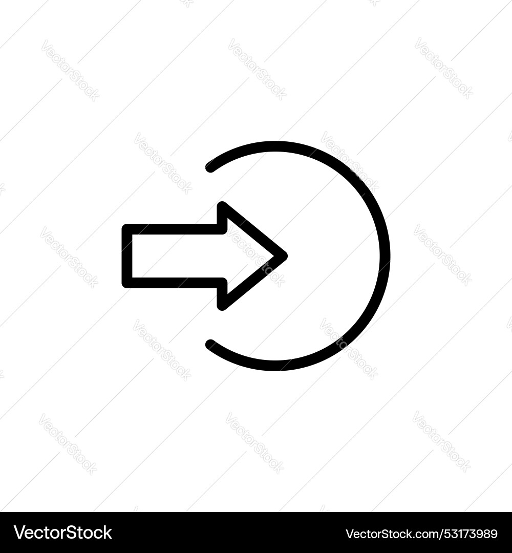 Enter icon set entrance arrow symbol computer Vector Image