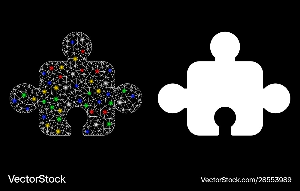 Flare mesh network component icon with spots Flare mesh network component icon with spots vector image