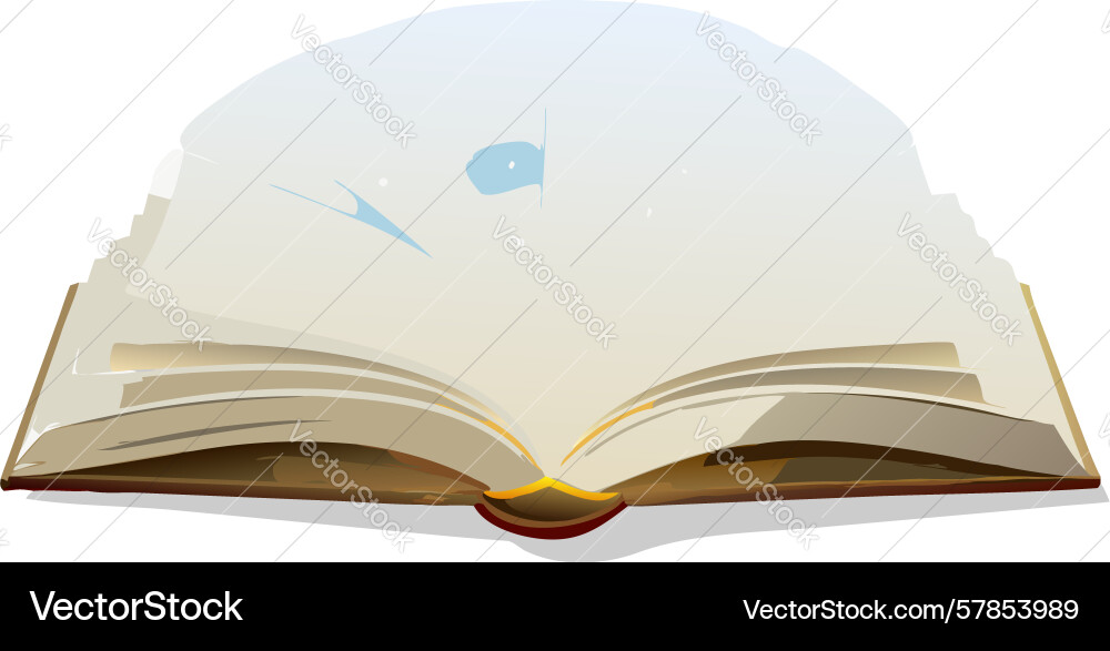 Open book with empty pages blank canvas vector image