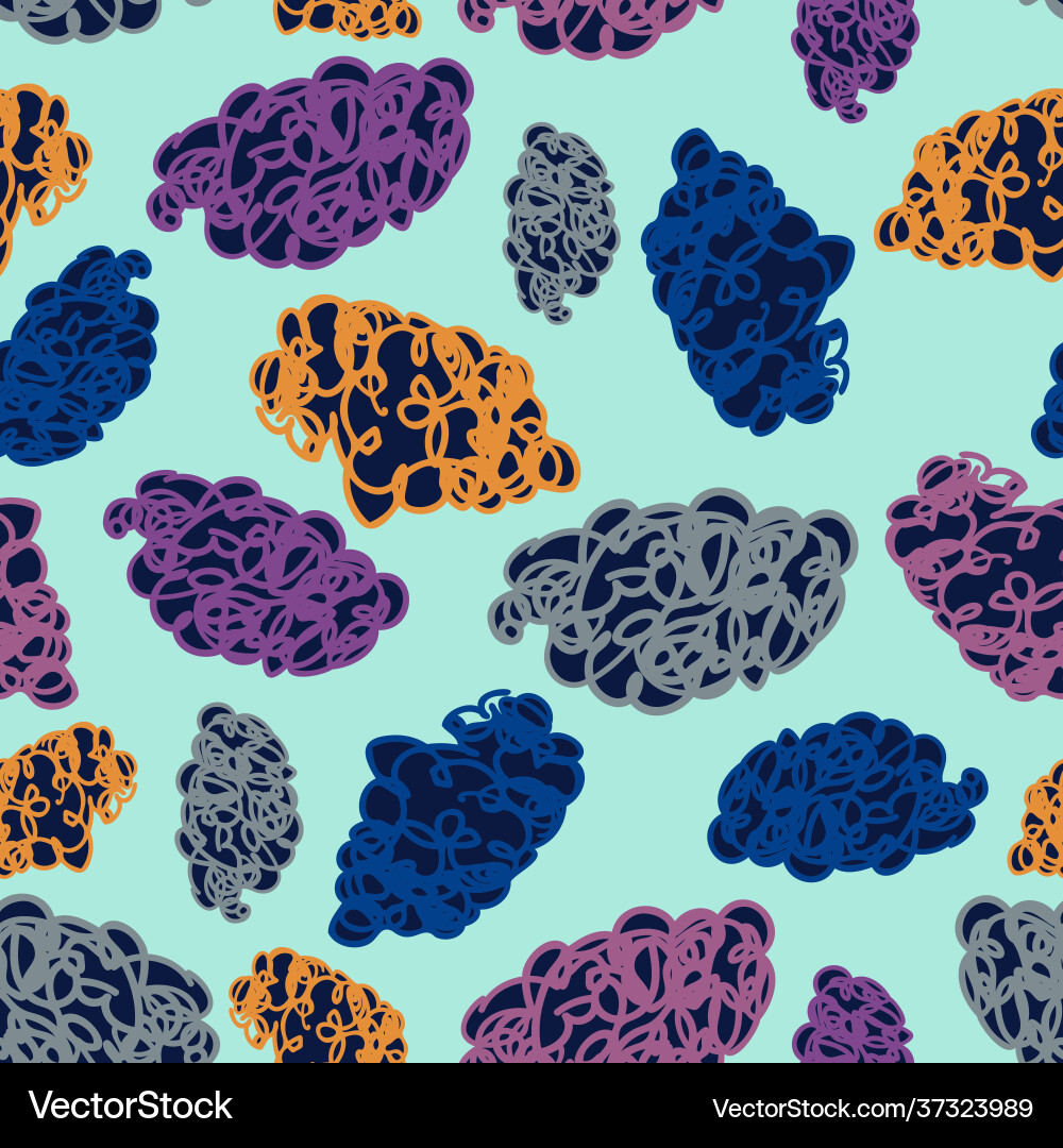 Seamless colorful pattern with dark Seamless colorful pattern with dark vector image