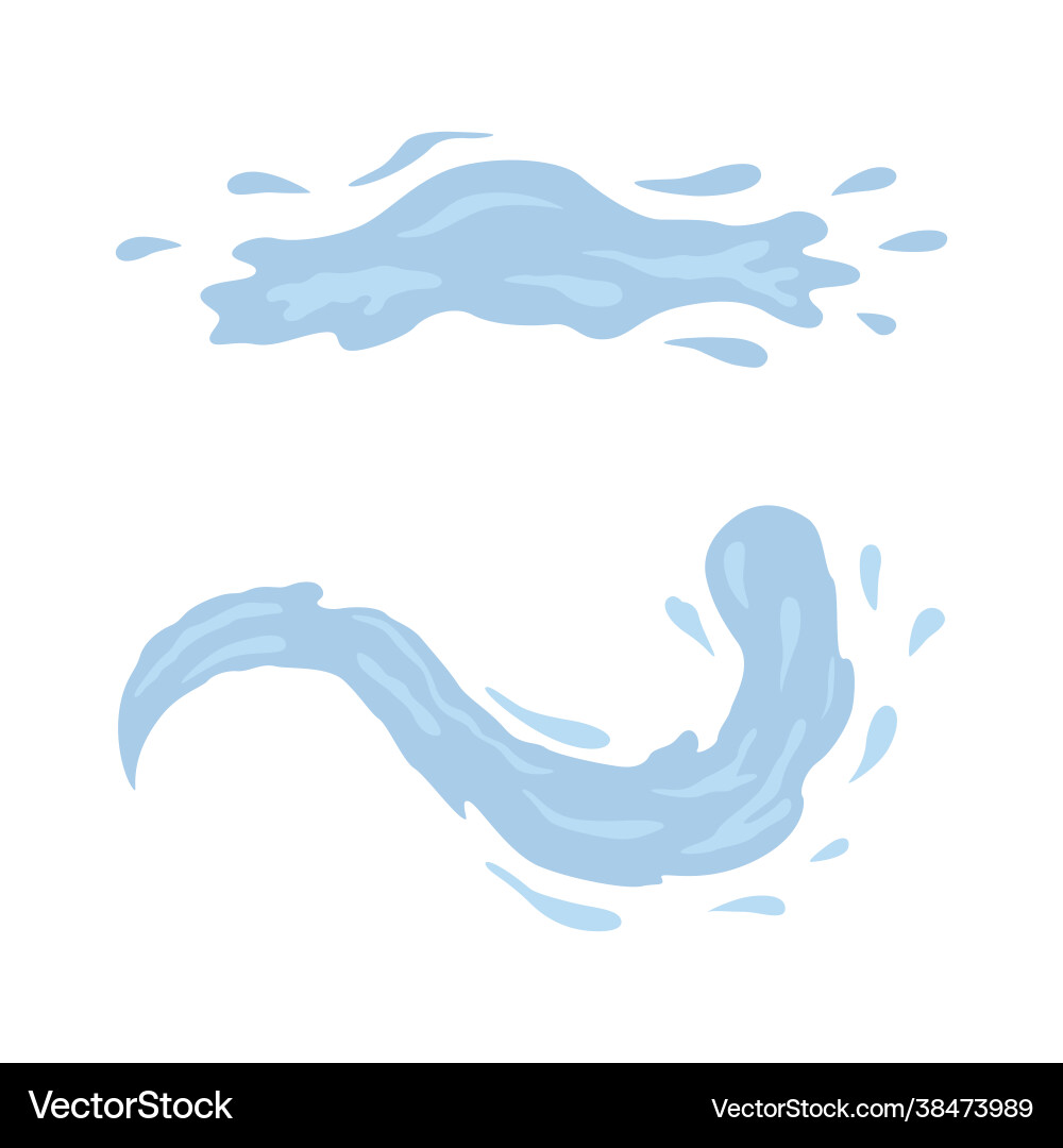Water and drop icons blue waves Water and drop icons blue waves vector image