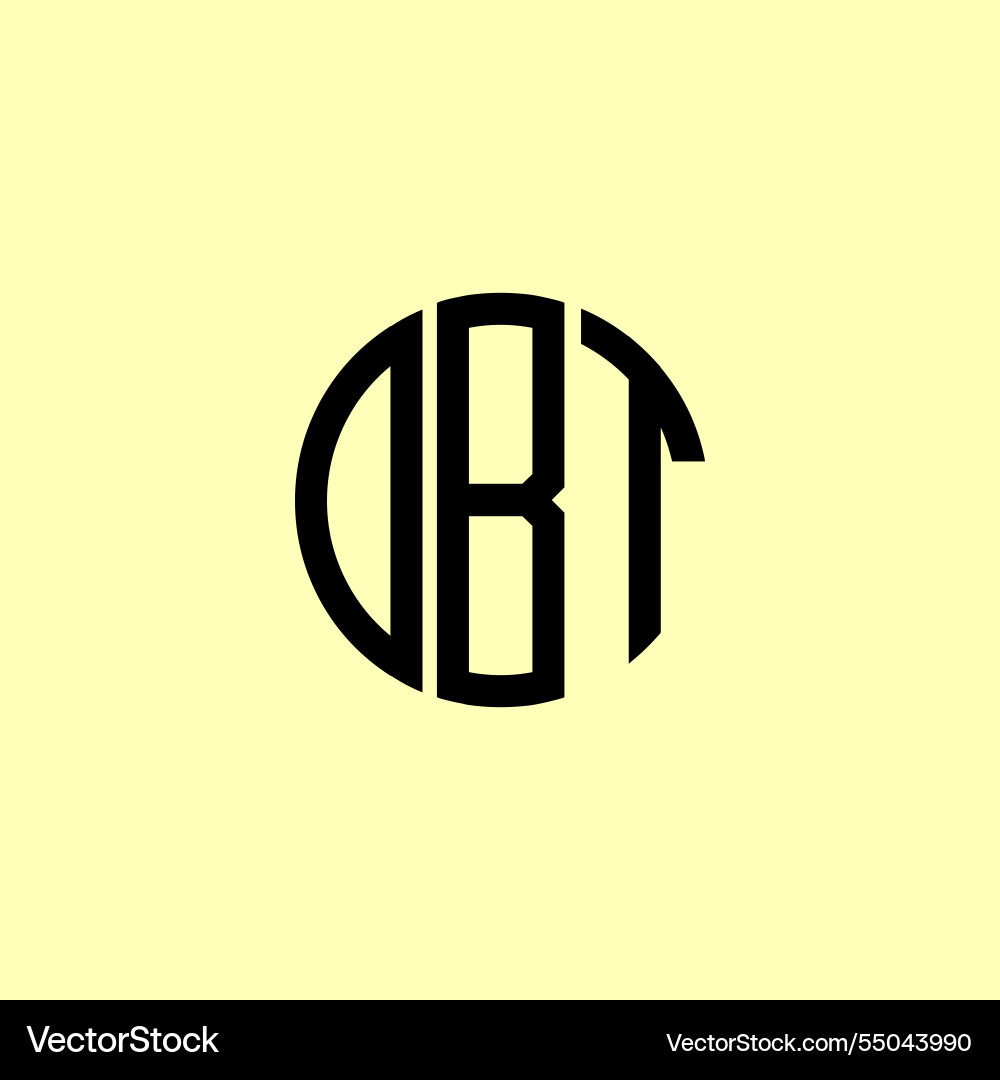 Creative rounded initial letters dbt logo Creative rounded initial letters dbt logo vector image