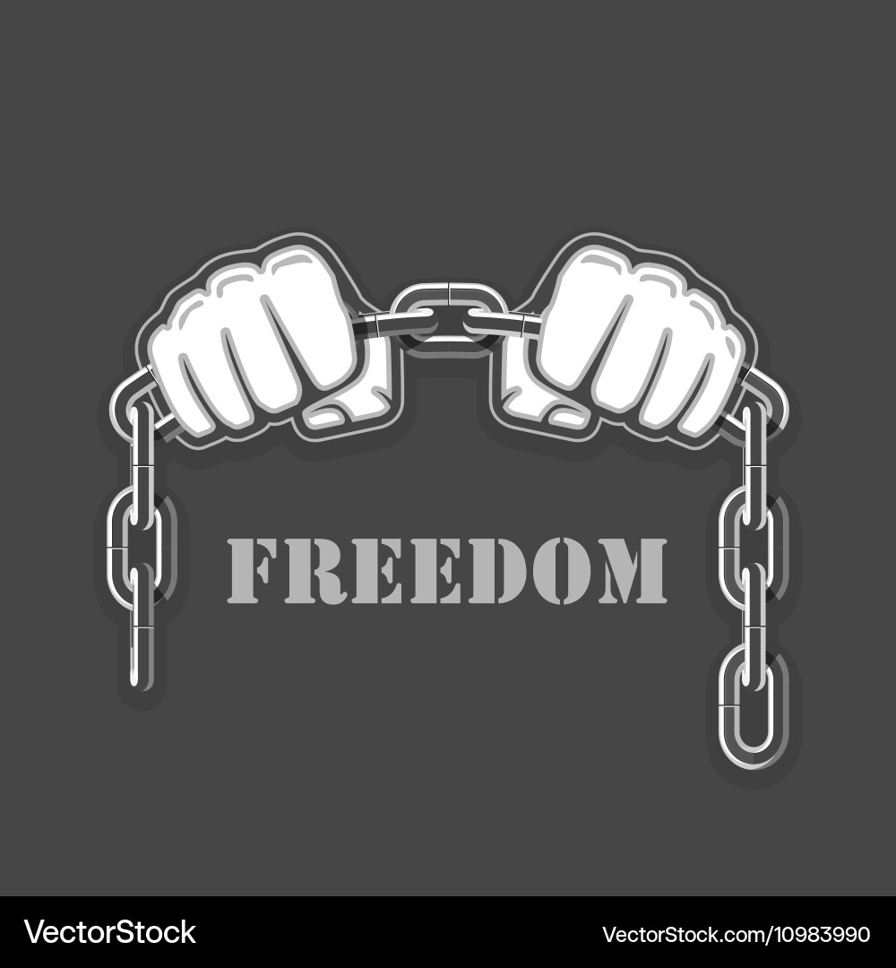 Fighting Fists with Chain Vector Image