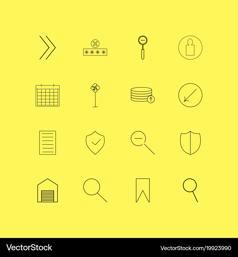 Internet of things linear icon set simple outline vector image