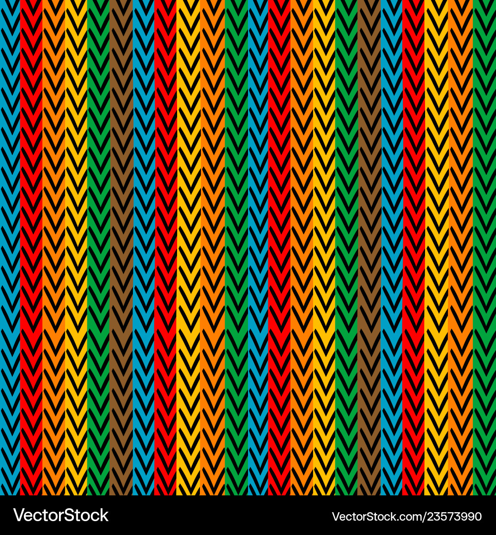 Multicolored vertical striped with zigzag elements Multicolored vertical striped with zigzag elements vector image