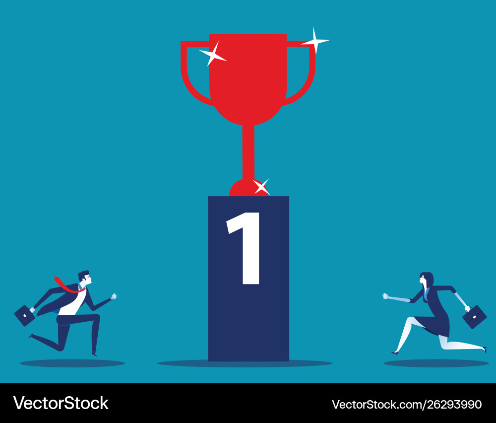 Number one competition business marketing Vector Image