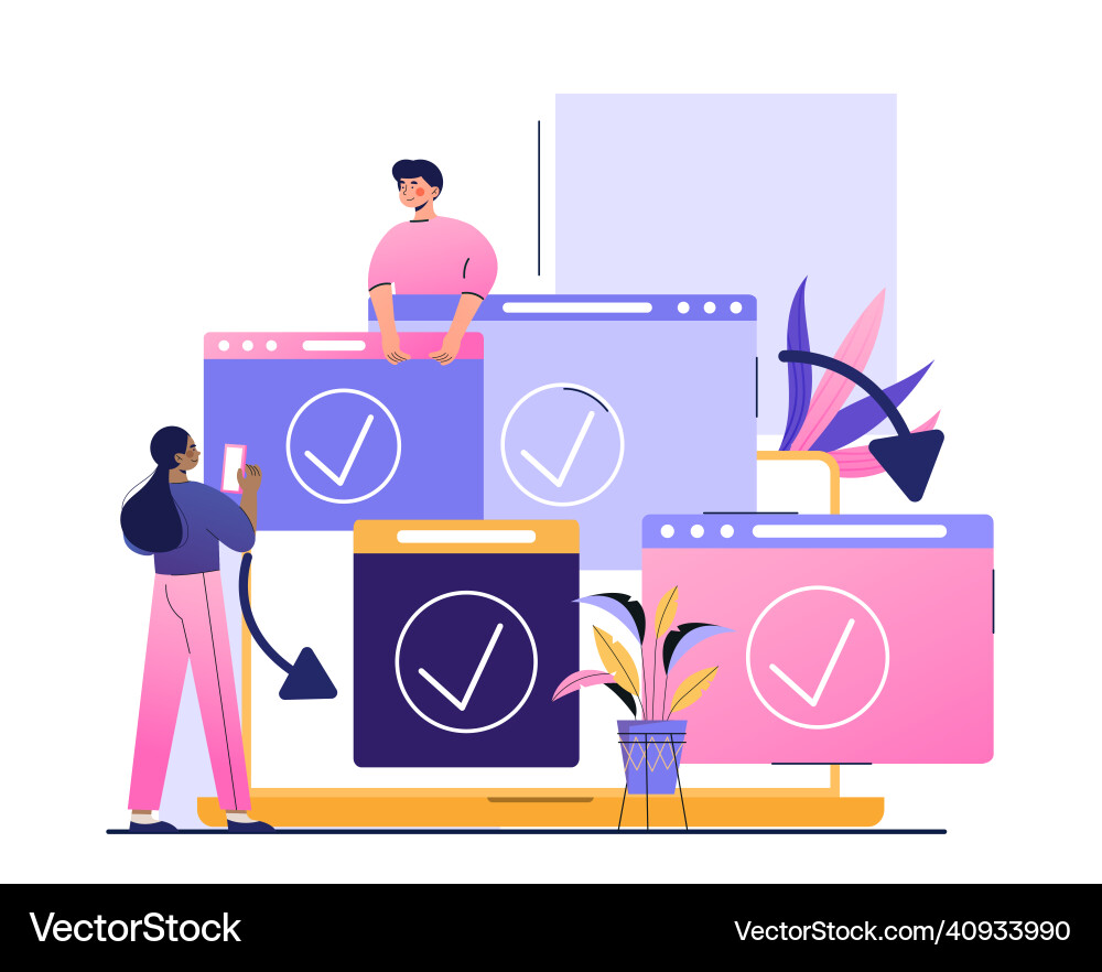 Responsive Web Development vector image