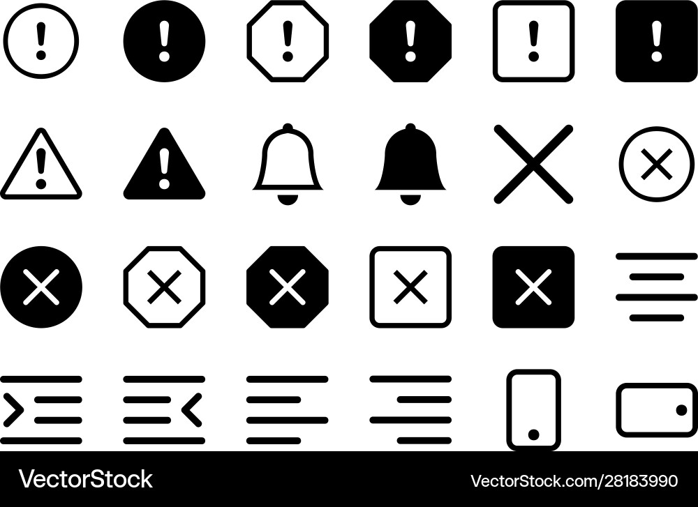 Set 24 icons in linear style Set 24 icons in linear style vector image