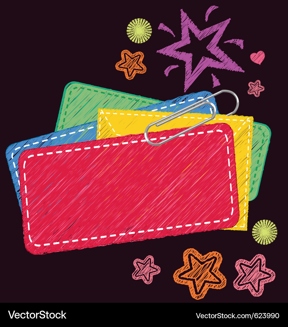 Sketch labels Vector Image