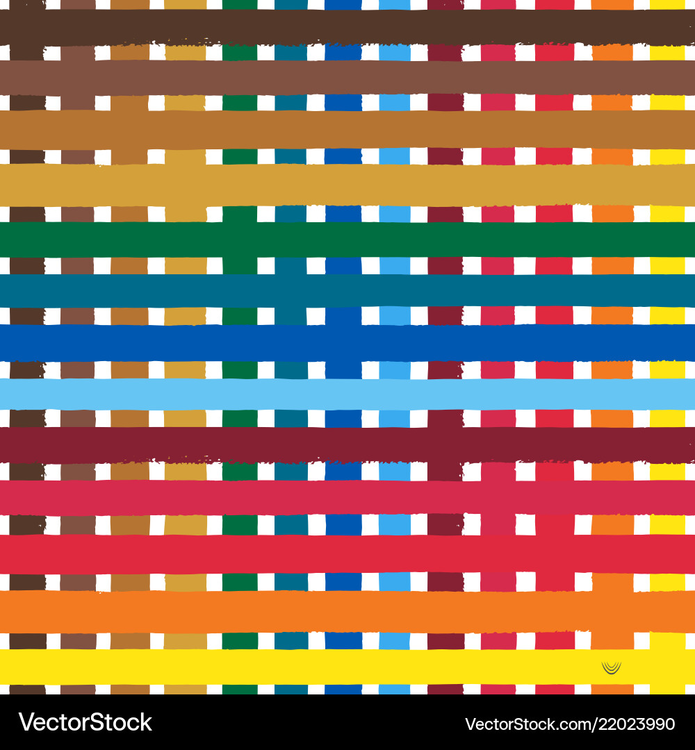 Tartan Pattern Background Vector Image