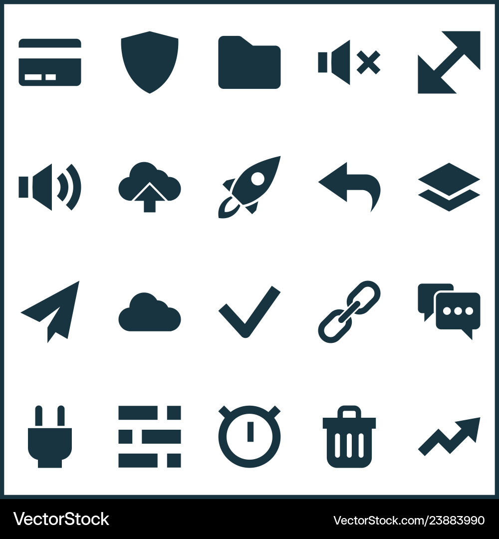 User Interface Icons - Resize & Edit vector image