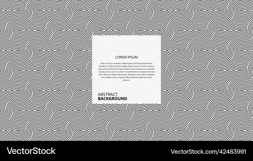 Abstract wavy lines pattern vector image