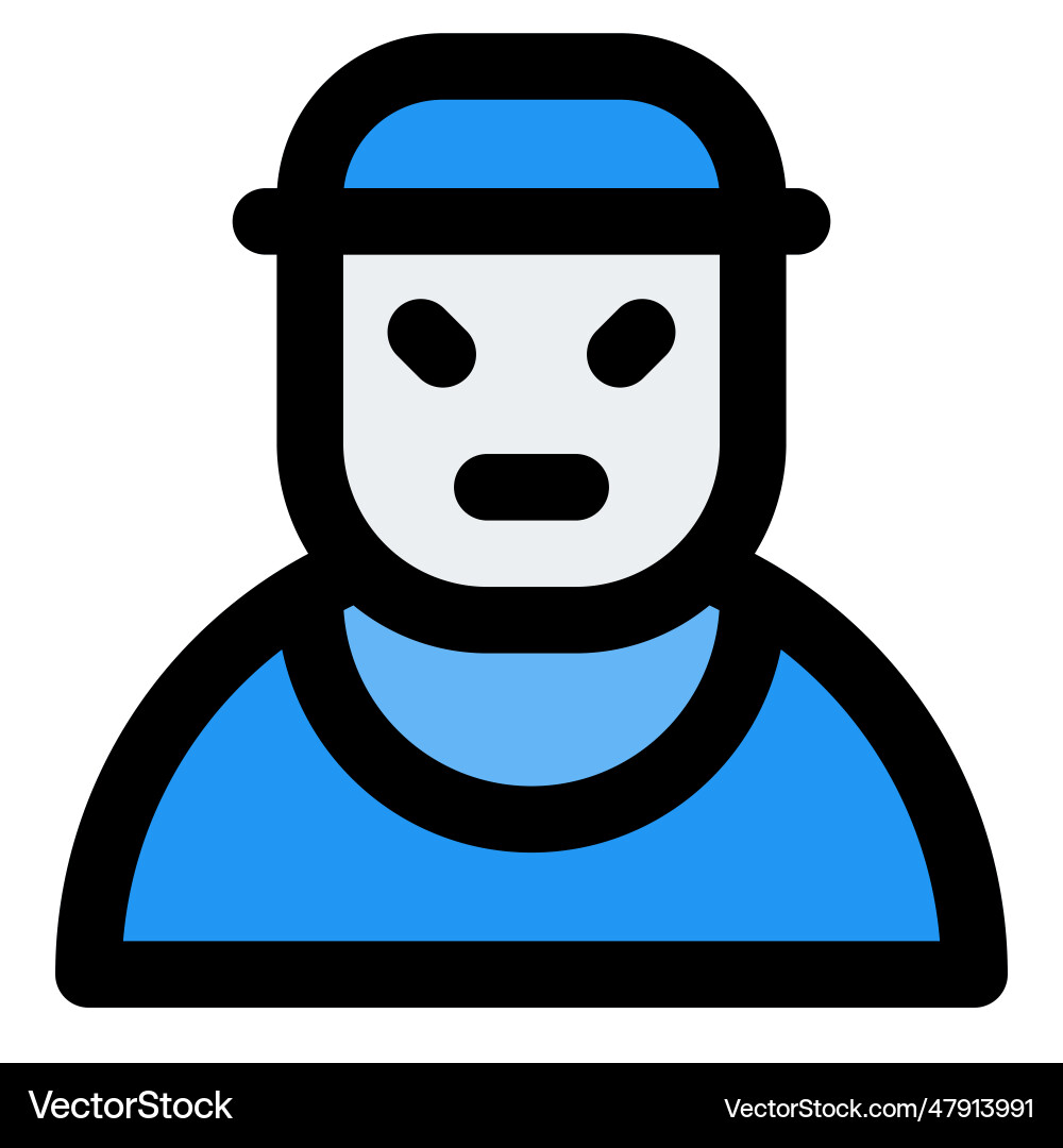 An individual with technical computer skill vector image