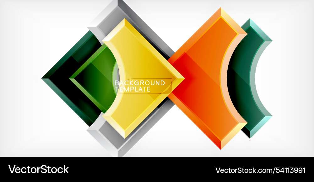 Arrow with round elements color geometric shapes Arrow with round elements color geometric shapes Vector Image