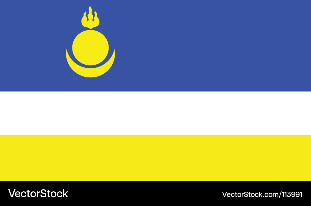 Buryatia flag Vector Image