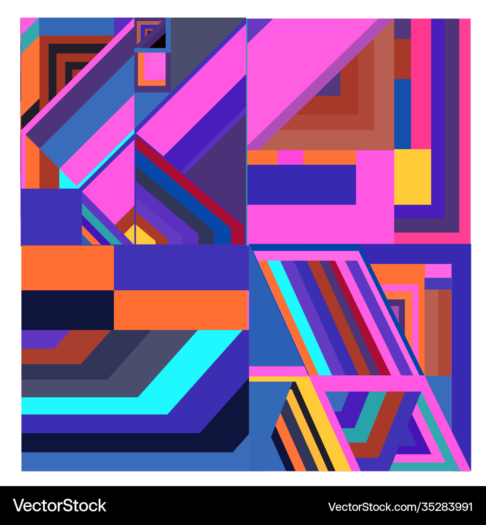Colorful geometric and curve background pattern Colorful geometric and curve background pattern Vector Image