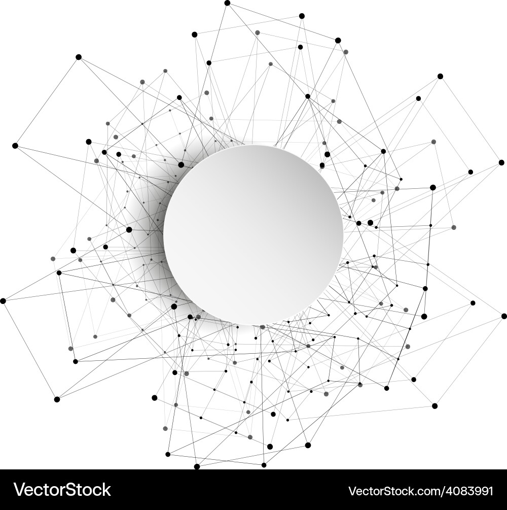 Connected Network Background Vector Image