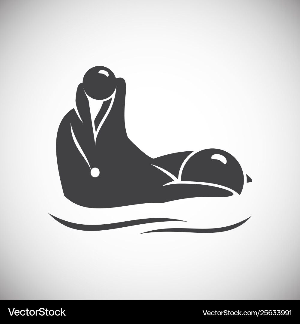 Dolphin icon on background for graphic and web Dolphin icon on background for graphic and web Vector Image