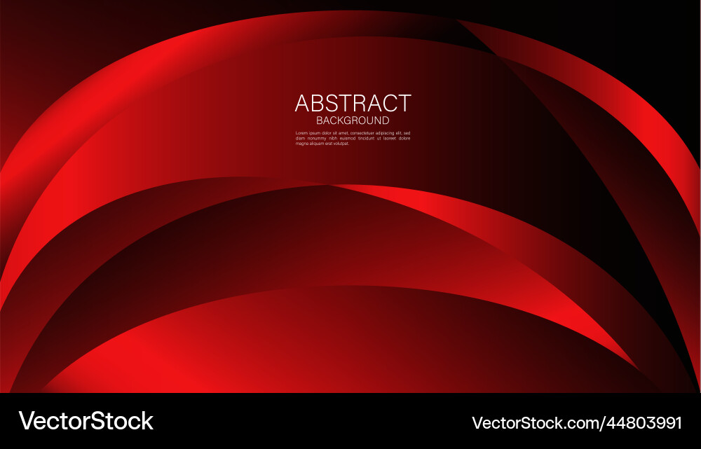 Red Abstract Wave Background Vector Image