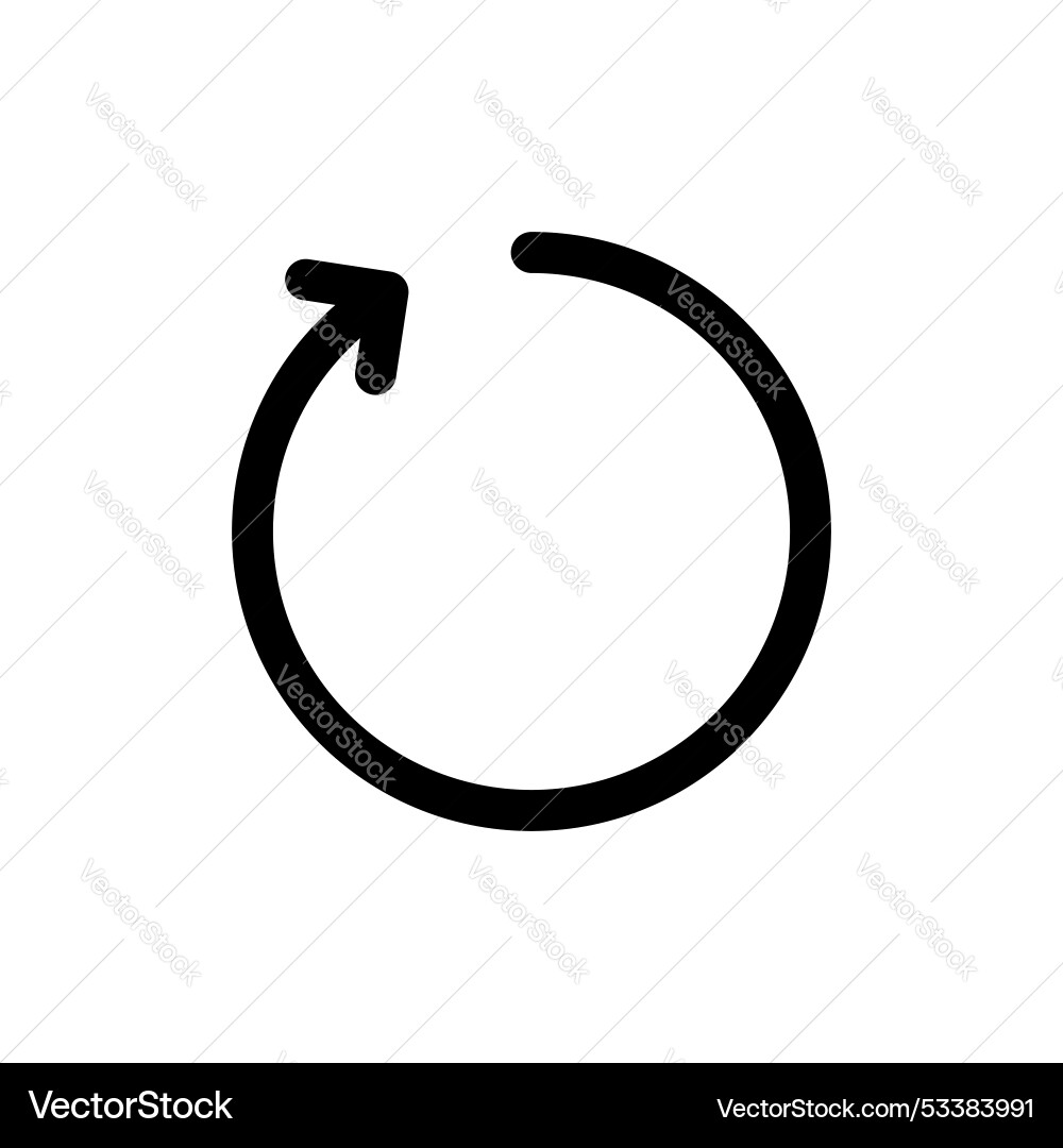 Refresh icon set rotation arrow symbol repeat Refresh icon set rotation arrow symbol repeat vector image